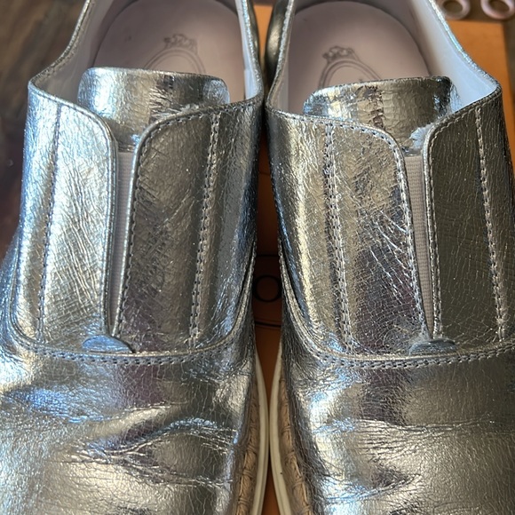 TOD’S Gomma Rafia TV Francesina Pelle Sneaker - Picture 9 of 16